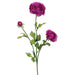 27" Silk Ranunculus Flower Spray -Violet (pack of 12) - FSR502-VI