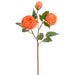 21" Real Touch Rose Silk Flower Stem -Orange (Pack of 12) - FSR610-OR
