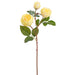 21" Real Touch Rose Silk Flower Stem -Yellow (Pack of 12) - FSR610-YE