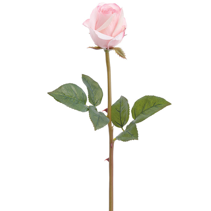23" Real Touch Rose Bud Silk Flower Stem -Pink (Pack of 12) - FSR611-PK