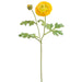 22" Real Touch Ranunculus Silk Flower Stem -Yellow (Pack of 12) - FSR620-YE