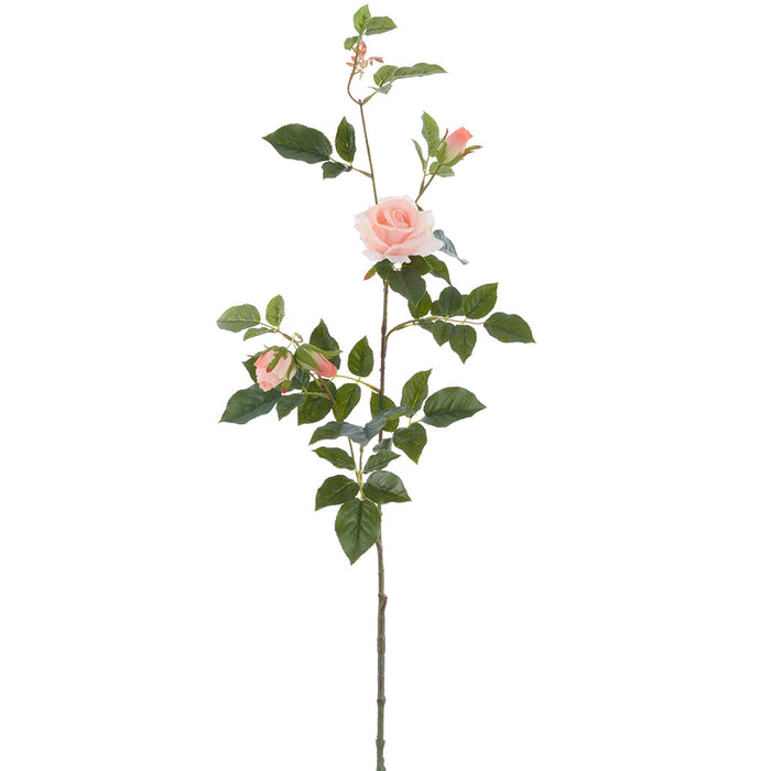 40.5" Real Touch Rose Faux Flower Stem -Peach (Pack of 6) - FSR632-PE