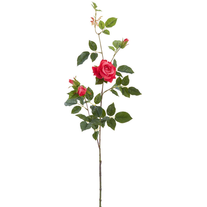 40.5" Real Touch Rose Faux Flower Stem -Pink (Pack of 6) - FSR632-PK