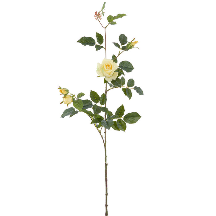 40.5" Real Touch Rose Faux Flower Stem -Yellow (Pack of 6) - FSR632-YE