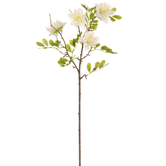 30.5" Silk Rose Myrtle Flower Stem -White (pack of 12) - FSR703-WH