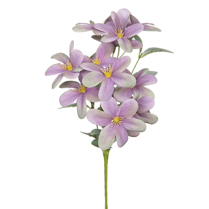 12" Rhododendron Silk Flower Stem -Lavender/Green (pack of 12) - FSR755-LV/GR