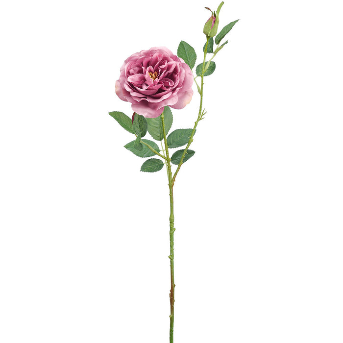 23.6" Rose Silk Flower Stem -Mauve (Pack of 12) - FSR773-MV