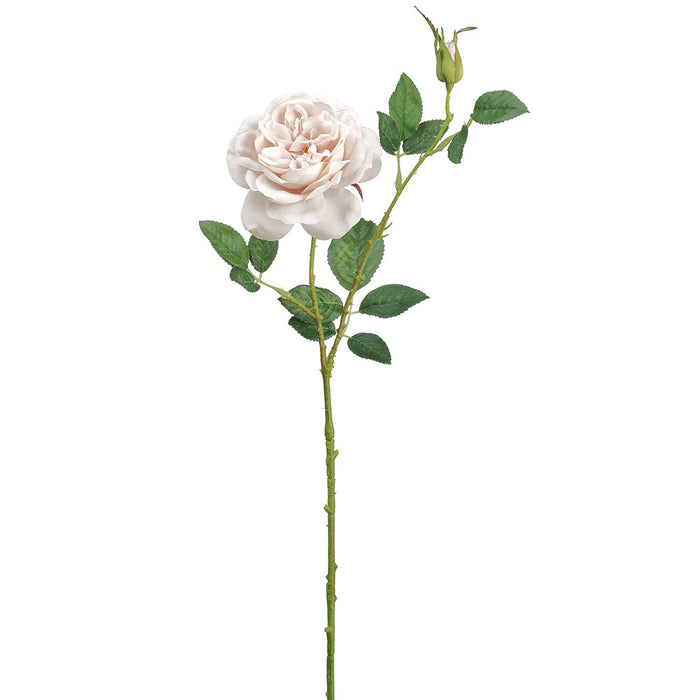 23.6" Rose Silk Flower Stem -Taupe (Pack of 12) - FSR773-TU