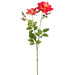35" Silk Open Rose Flower Stem -Tea Berry (pack of 12) - FSR845-TY