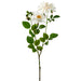 35" Silk Open Rose Flower Stem -White (pack of 12) - FSR845-WH