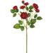 18.5" Mini Rose Silk Flower Stem -Red (Pack of 24) - FSR938-RE