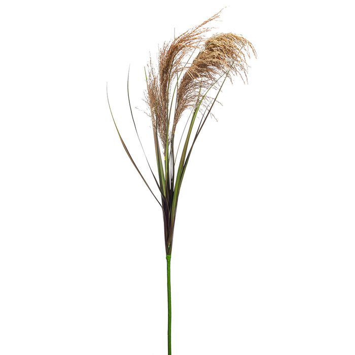 49" Artificial Reed Palm Flower Stem -Beige/Green (pack of 6) - FSR974-BE/GR