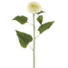 39.5" Real Touch Teddy Bear Sunflower Silk Flower Stem -White (pack of 6) - FSS007-WH
