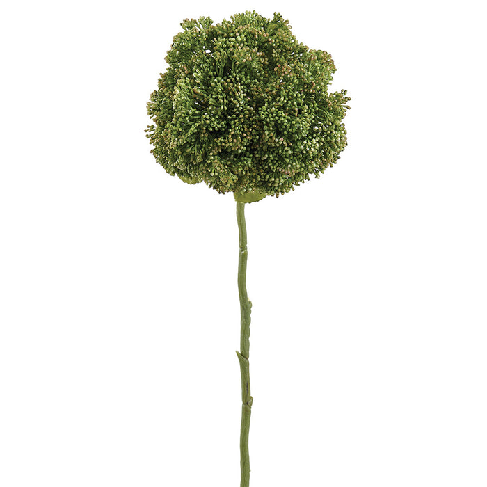 24" PE Soft-Touch Skimmia Artificial Flower Stem -Dark Green (Pack of 12) - FSS013-GR/DK