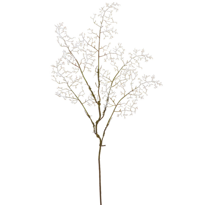 33" Spirea Silk Flower Stem -White (Pack of 12) - FSS028-WH