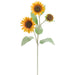 34.5" Sunflower Silk Flower Stem -Yellow/Gold (Pack of 12) - FSS037-YE/GO