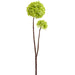 32" Snowball Silk Flower Stem -Green (pack of 12) - FSS039-GR