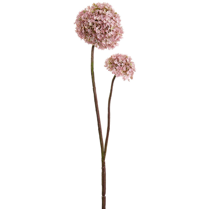 32" Snowball Silk Flower Stem -Lavender (pack of 12) - FSS039-LV