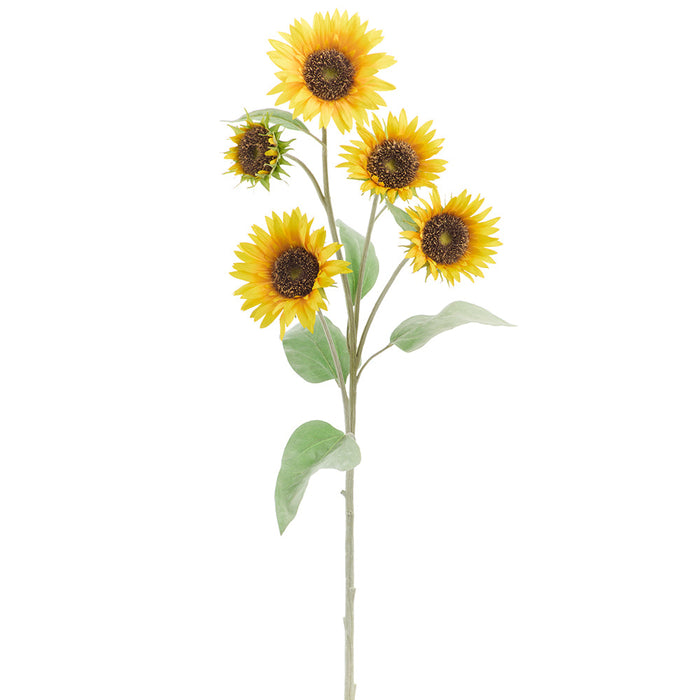 41" Sunflower Silk Flower Stem -Yellow/Gold (Pack of 8) - FSS042-YE/GO