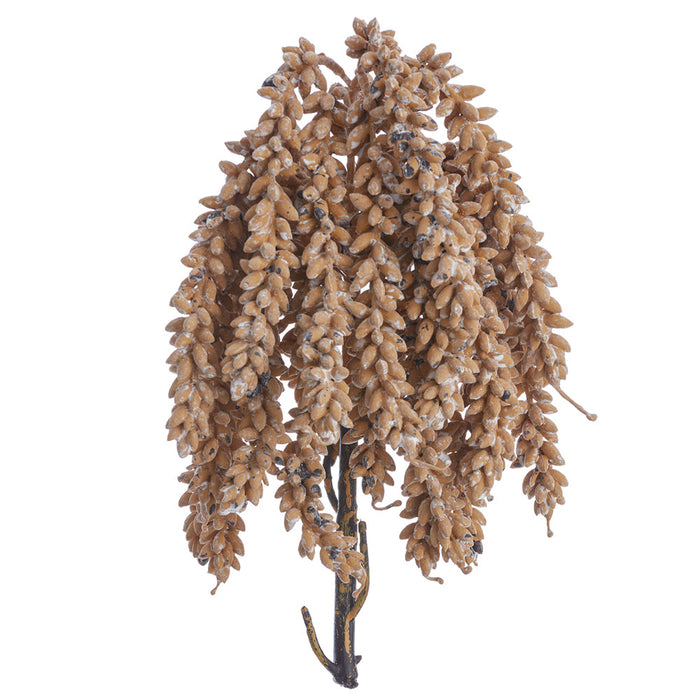 14" Sedum Artificial Flower Stem -Beige (Pack of 12) - FSS043-BE
