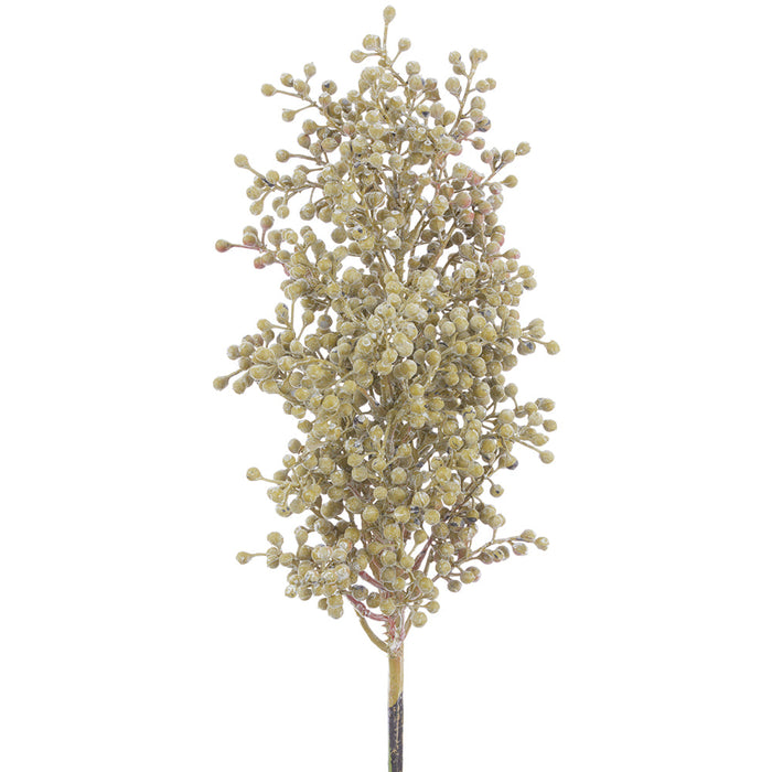 16" Sedum Artificial Flower Stem -Green (Pack of 6) - FSS052-GR