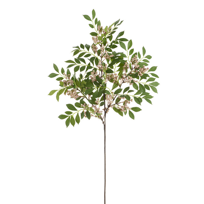 39" Blooming Sumac Leaf Artificial Flower Stem -Pink (Pack of 12) - FSS056-PK