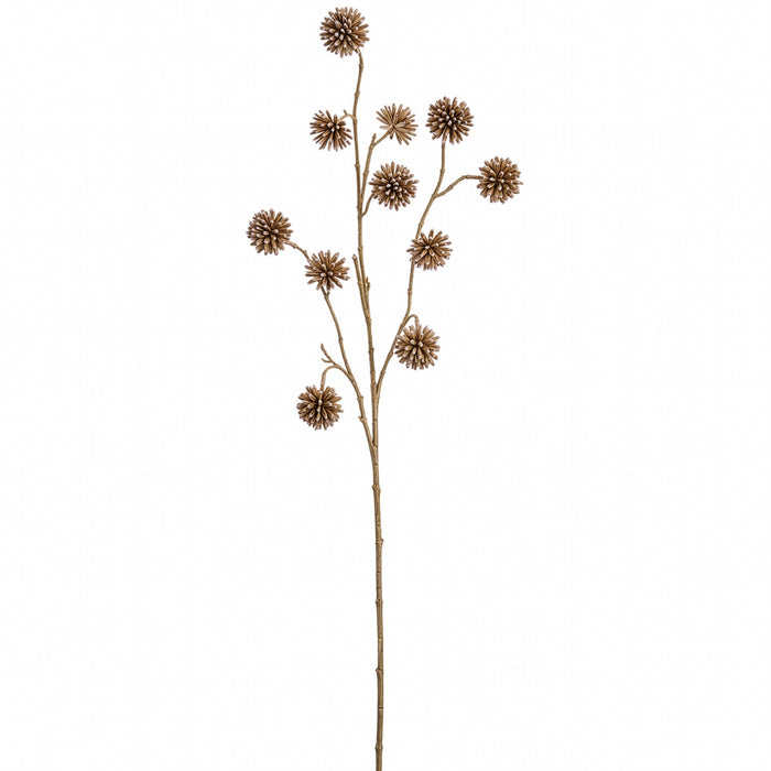 39" Xi Shu Happy Tree Pod Artificial Flower Stem -Beige/Green (Pack of 6) - FSS059-BE/GR