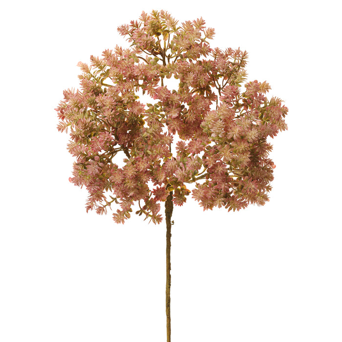 21" Artificial Sedum Flower Spray -Pink/Green (pack of 12) - FSS070-PK/GR