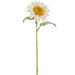 25" Sunflower Silk Flower Stem -White (Pack of 12) - FSS085-WH