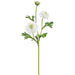 21" Scabiosa Silk Flower Stem -White (Pack of 12) - FSS095-WH