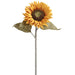 24" Sunflower Silk Flower Stem -Yellow/Orange (pack of 12) - FSS130-YE/OR