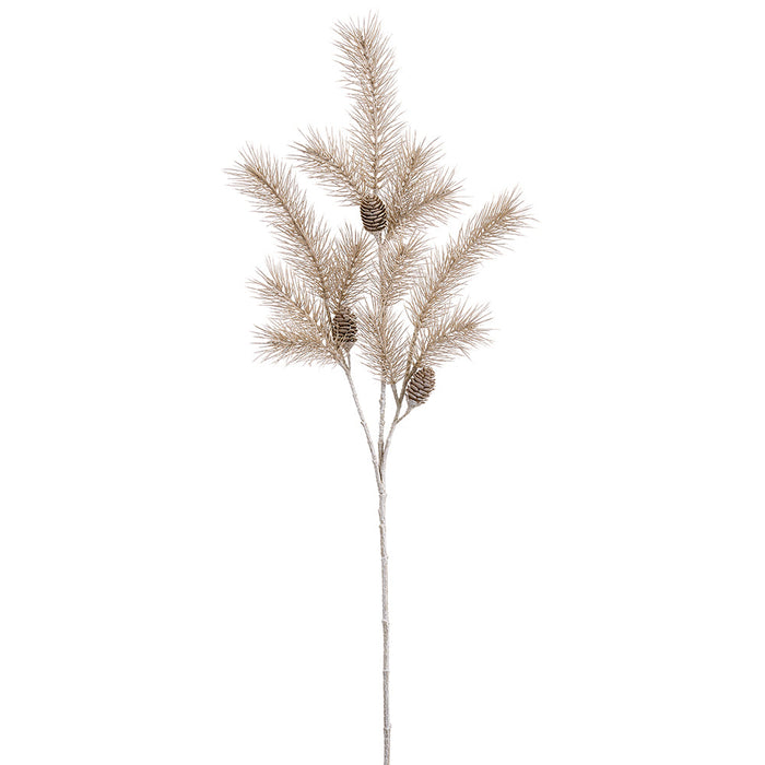46" Artificial Pine Stem -Beige (Pack of 6) - FSS144-BE