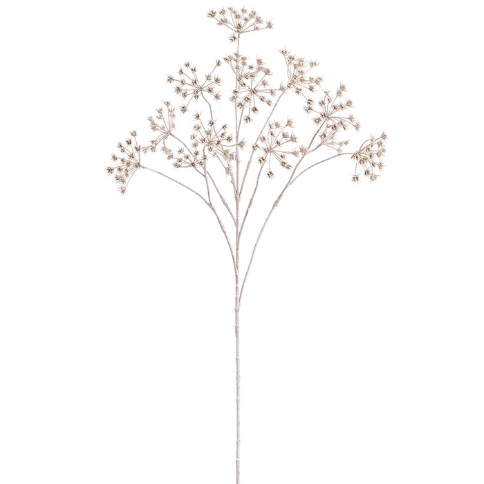 35" Cow Parsley Artificial Flower Stem -Beige (Pack of 12) - FSS152-BE