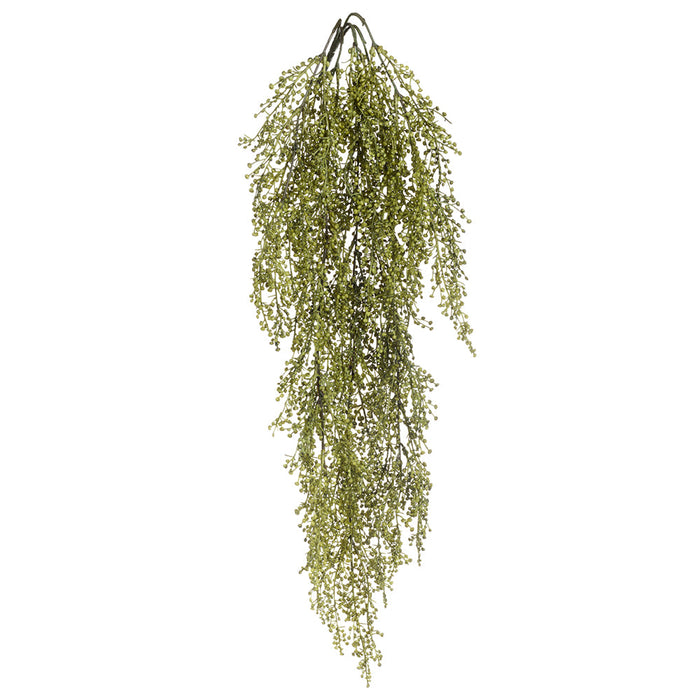 30" PE Soft-Touch Hanging Sedum Artificial Stem -Green (Pack of 6) - FSS163-GR