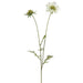 28" Scabiosa Silk Flower Stem -White (pack of 12) - FSS227-WH