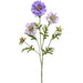 30" Scabiosa Silk Flower Stem -Purple (Pack of 12) - FSS229-PU
