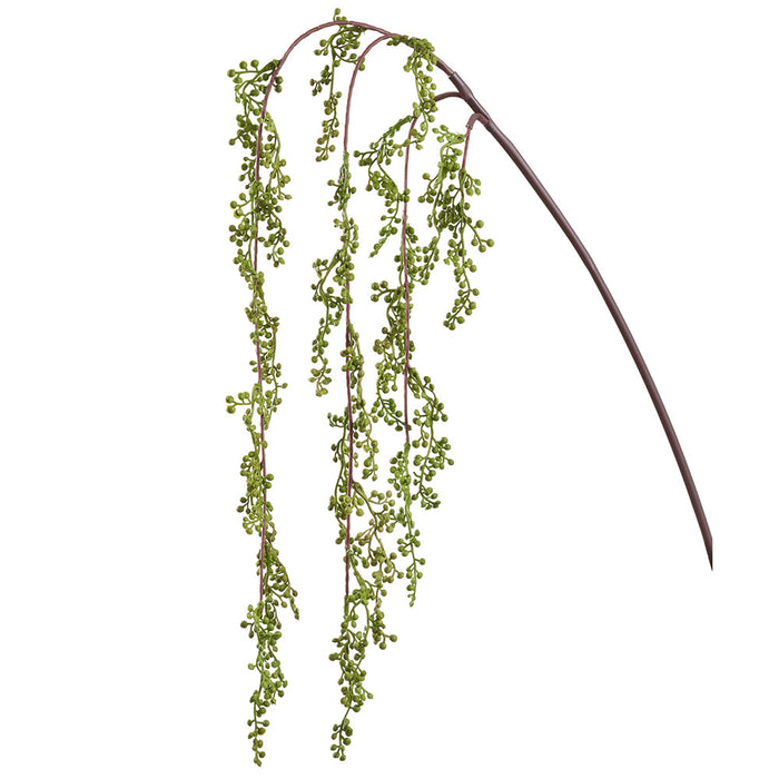 42" Hanging Artificial Skimmia Flower Stem -Green (Pack of 12) - FSS265-GR