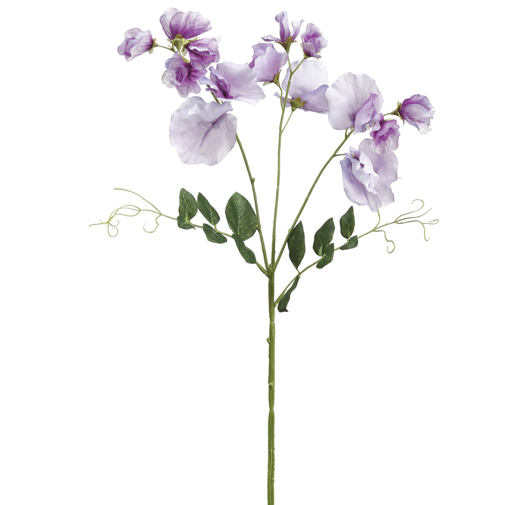 lavender sweet pea flower 26.75" Silk Sweet Pea Flower Stem -Lavender