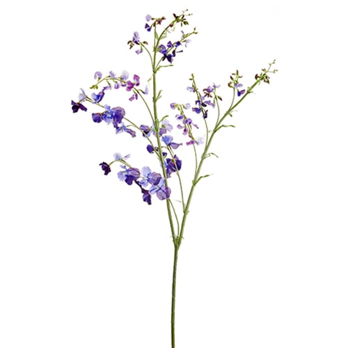 59" Sweet Pea Silk Flower Stem -Purple/Violet (pack of 6) - FSS360-PU/VI