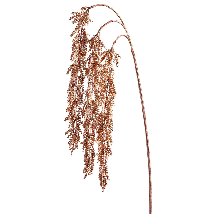 42.5" Hanging Artificial Sedum Flower Stem -Beige (Pack of 12) - FSS373-BE