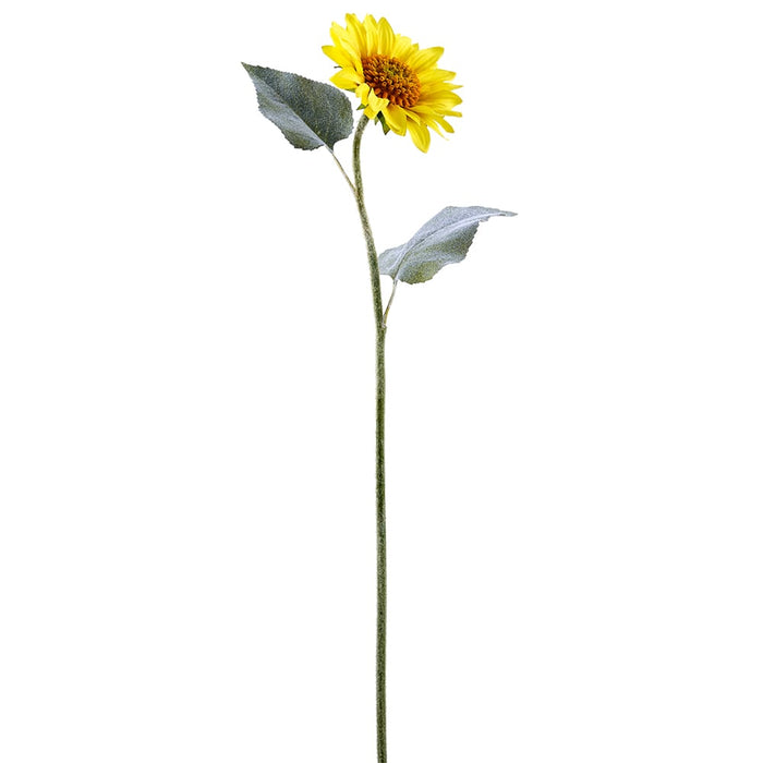 35.25" Silk Sunflower Flower Stem -Yellow (pack of 12) - FSS378-YE