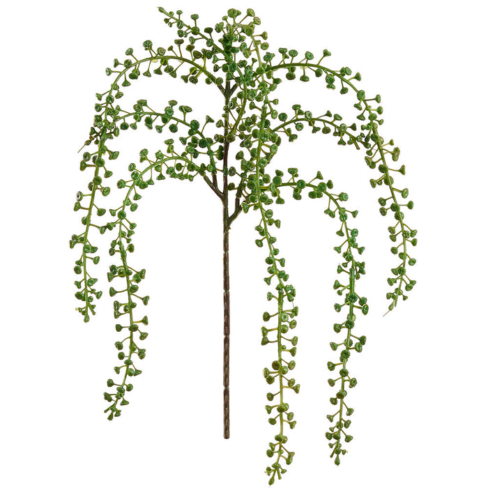 26" Hanging Sedum Artificial Flower Stem -Green (Pack of 24) - FSS418-GR