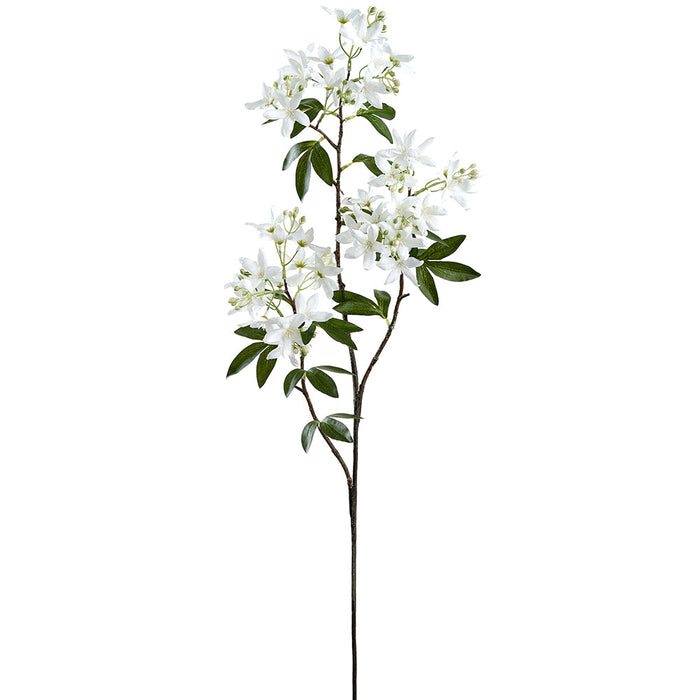 39" Stephanotis Silk Flower Stem -White (Pack of 12) - FSS445-WH