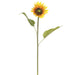 20.5" Silk Sunflower Flower Stem -Yellow (pack of 12) - FSS455-YE