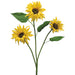 30" Silk Sunflower Flower Spray -Yellow (pack of 12) - FSS472-YE