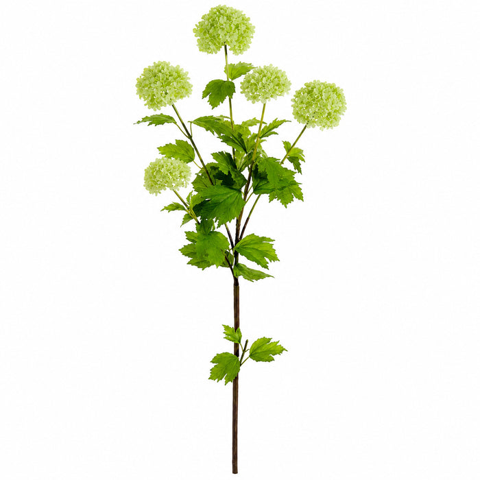 38" Silk Snowball Flower Spray -Light Green (Pack of 12) - FSS475-GR/LT
