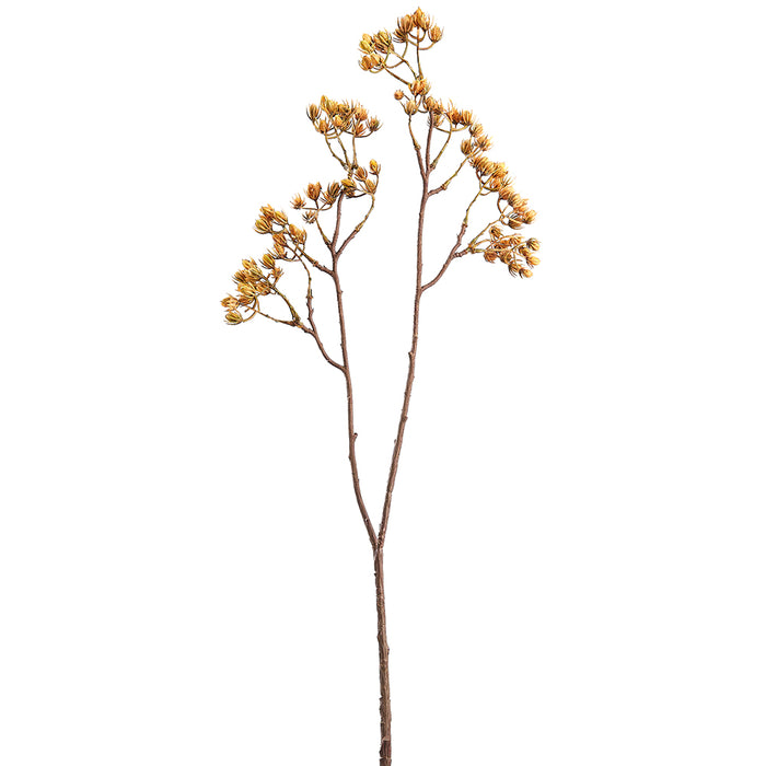 30" Plastic Artificial Seeded Stem -Light Brown (pack of 12) - FSS492-BR/LT