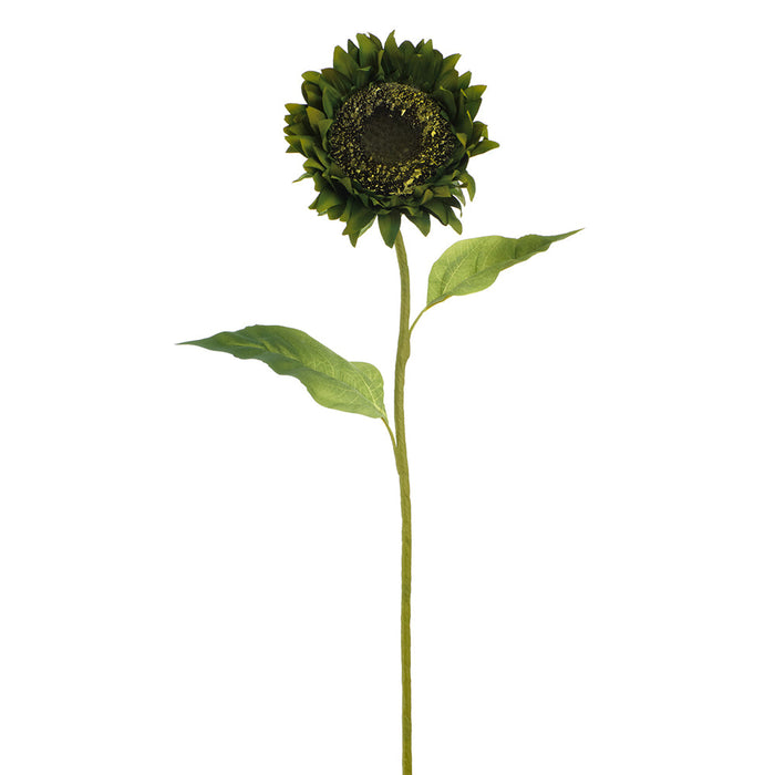 27" Sunflower Silk Flower Stem -Green (Pack of 12) - FSS631-GR
