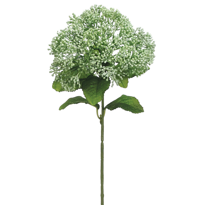 12.5" PE Skimmia Artificial Flower Stem -Light Green (pack of 24) - FSS681-GR/LT