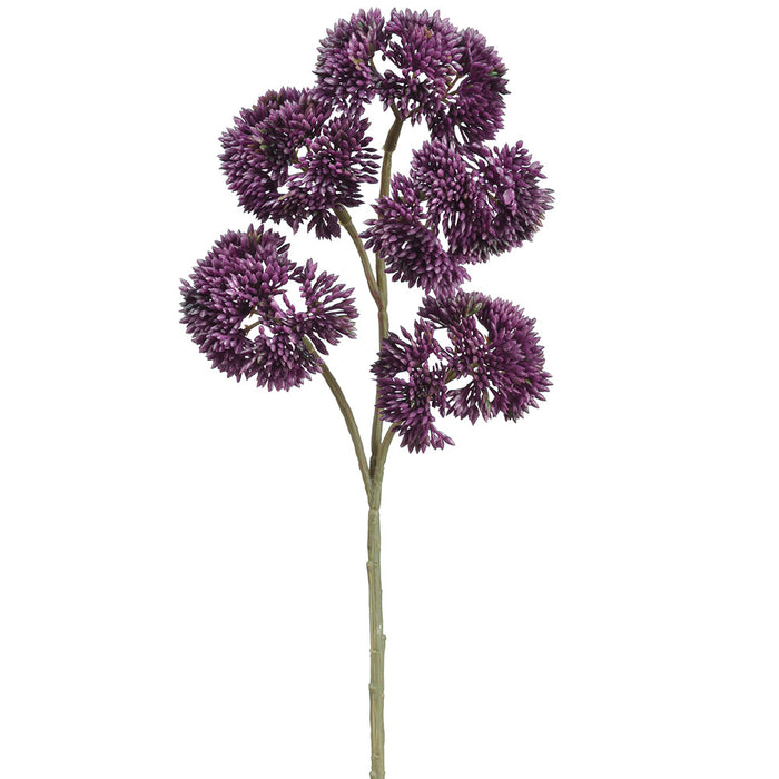 12" Sedum Artificial Flower Stem -Dark Purple (pack of 12) - FSS786-PU/DK